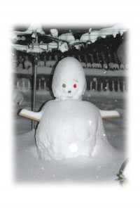 Kevin the barefoot snowman